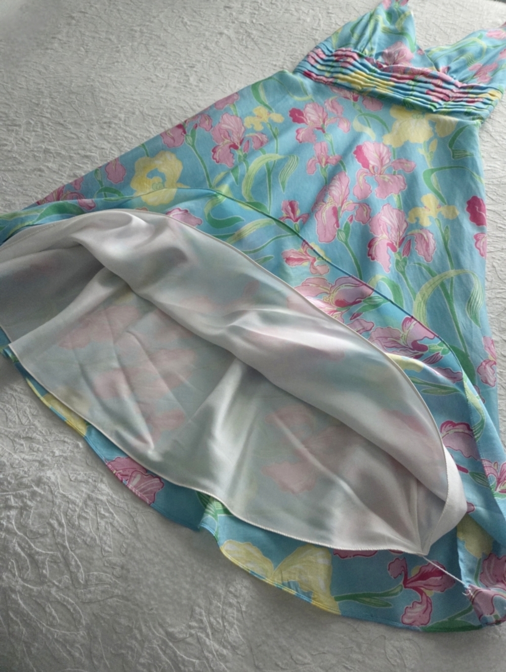 Lilly Pulitzer Silk / Cotton Sleeveless Bold Floral A-Line Dress, Lined, Size 6 - Picture 11 of 16